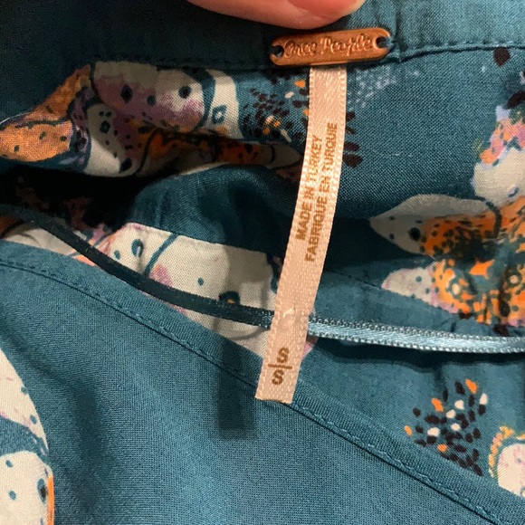 Free People Tuscan Dreams Printed Tunic in Turquoise - Picture 15 of 15